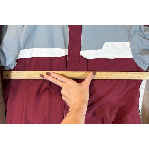 Columbia BaseTRX Convert Snowboard  Ski  Burgundy & Gray Jacket Coat Men's Small - Picture 15 of 16